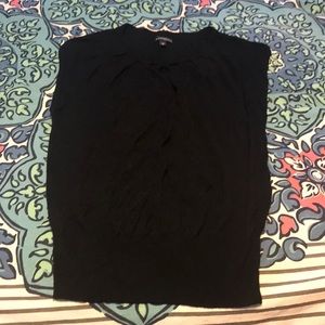 Black sleeveless top